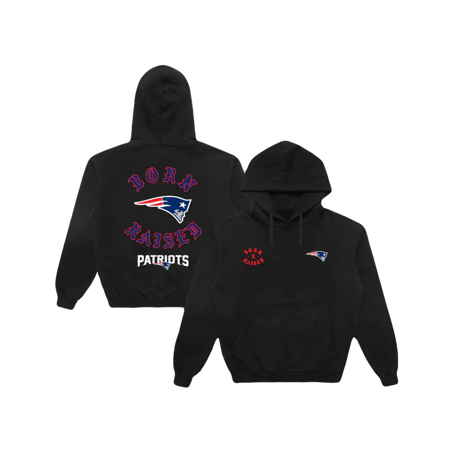 ‘Born x Raised’ New England Patriots NFL Hoodie Jacket