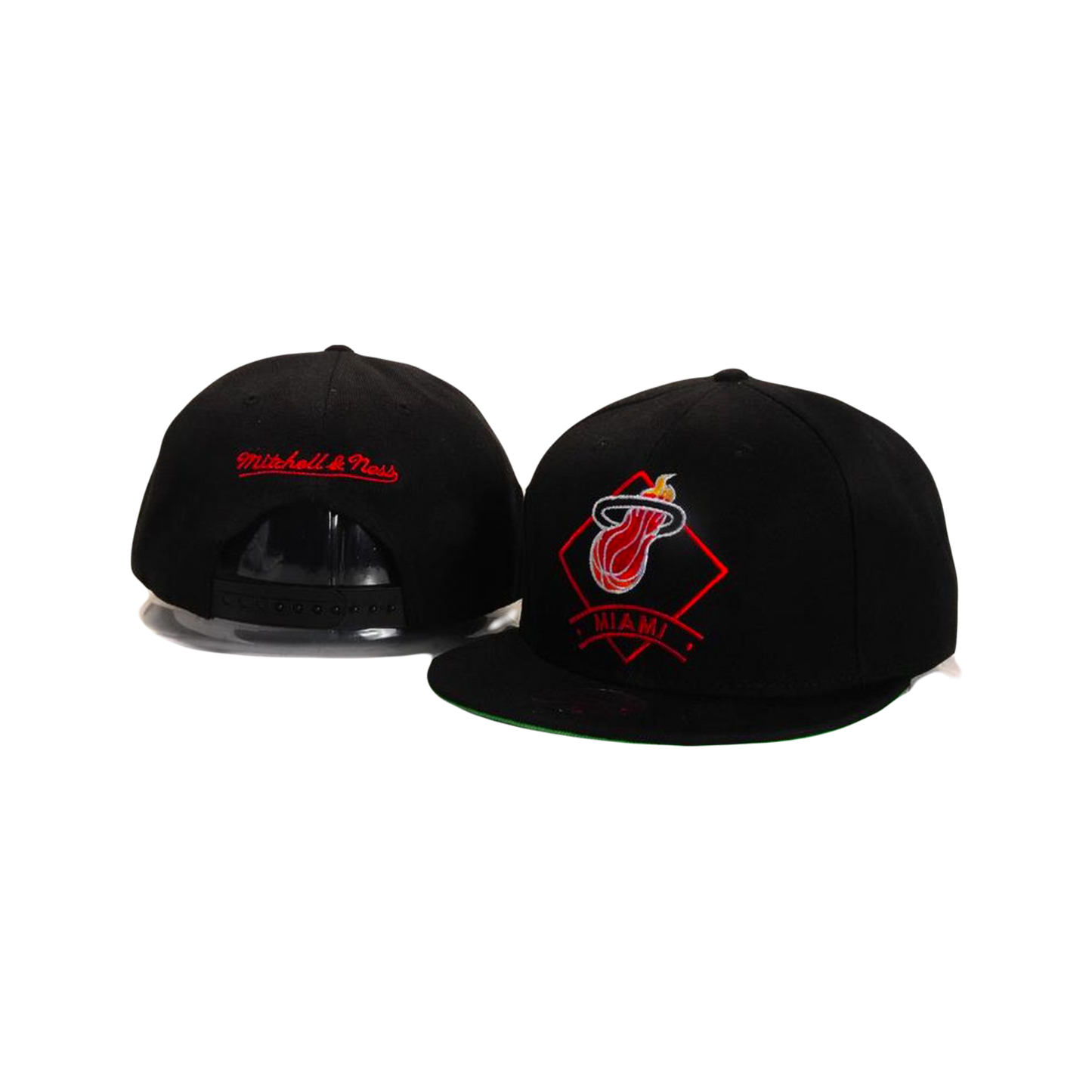Miami Heat Mitchell & Ness Hardwood Classics Edition NBA New Era Snapback Hat - Black