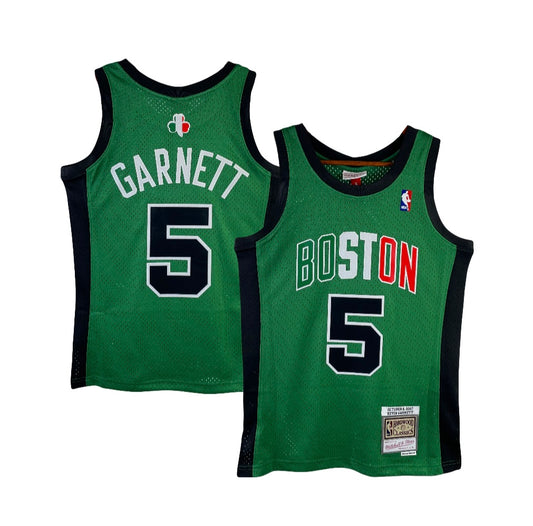 Boston Celtics Kevin Garnett ‘Italy Game October 6th 2007’ Mitchell & Ness Hardwood Classic Iconic NBA Swingman Jersey - Green