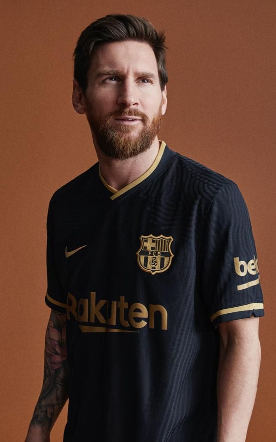 Lionel Messi FC Barcelona 2020/21 Nike Away Kit Player Version Soccer Jersey - Black