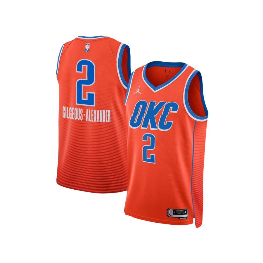 Shai Gilgeous-Alexander Orange Oklahoma City Thunder Jordan Brand NBA Swingman Jersey - Statement Edition
