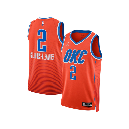 Shai Gilgeous-Alexander Orange Oklahoma City Thunder Jordan Brand NBA Swingman Jersey - Statement Edition
