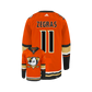 Anaheim Ducks Trevor Zegras 2022 Adidas Reverse Retro NHL Premier Player Jersey - Orange