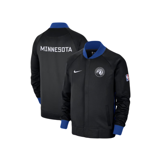 Minnesota Timberwolves Nike 2022/23 NBA City Edition Showtime Thermaflex Full-Zip Bomber Jacketn