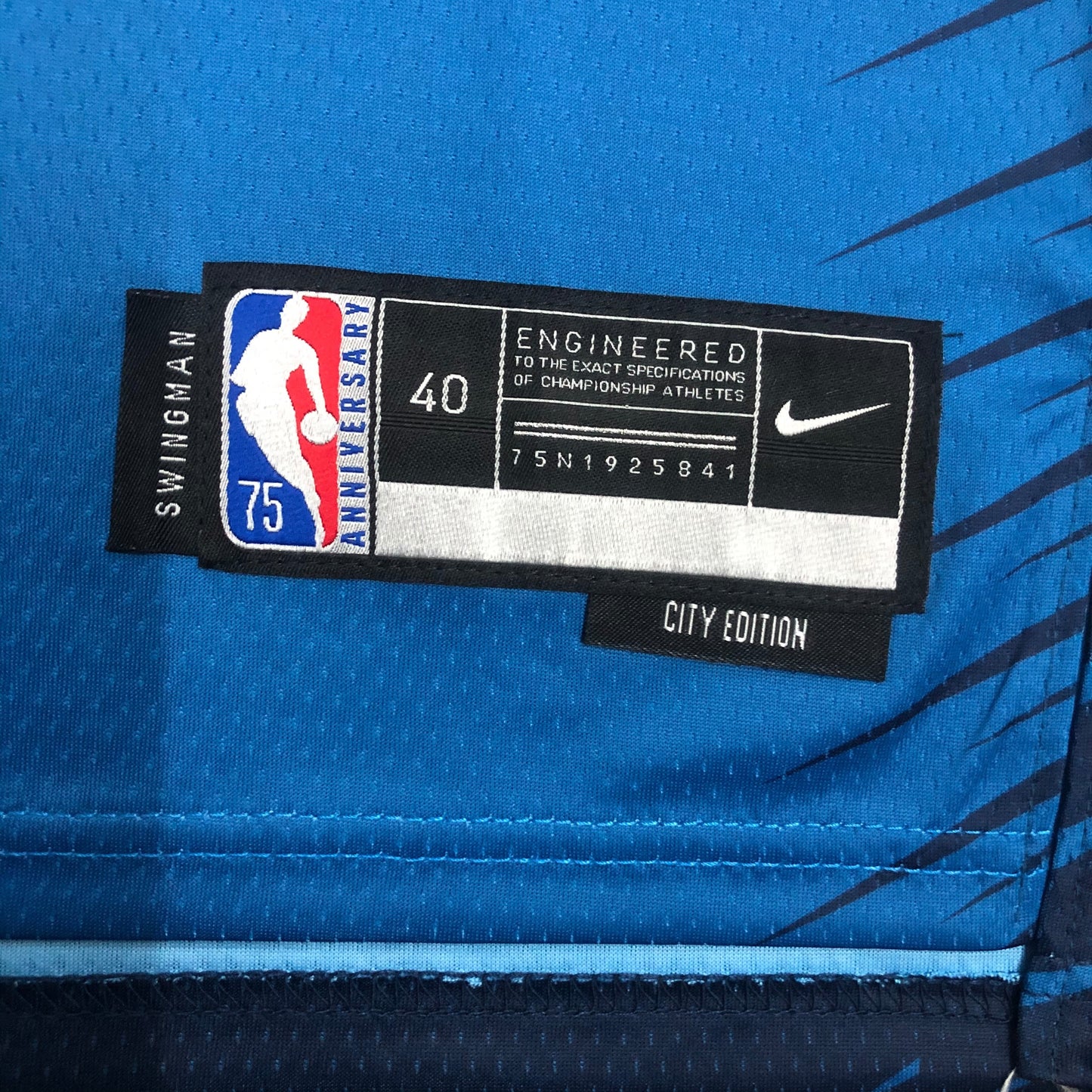 Minnesota Timberwolves Anthony Edwards 2020 Rare Rookie NBA 75th Anniversary Nike City Jersey