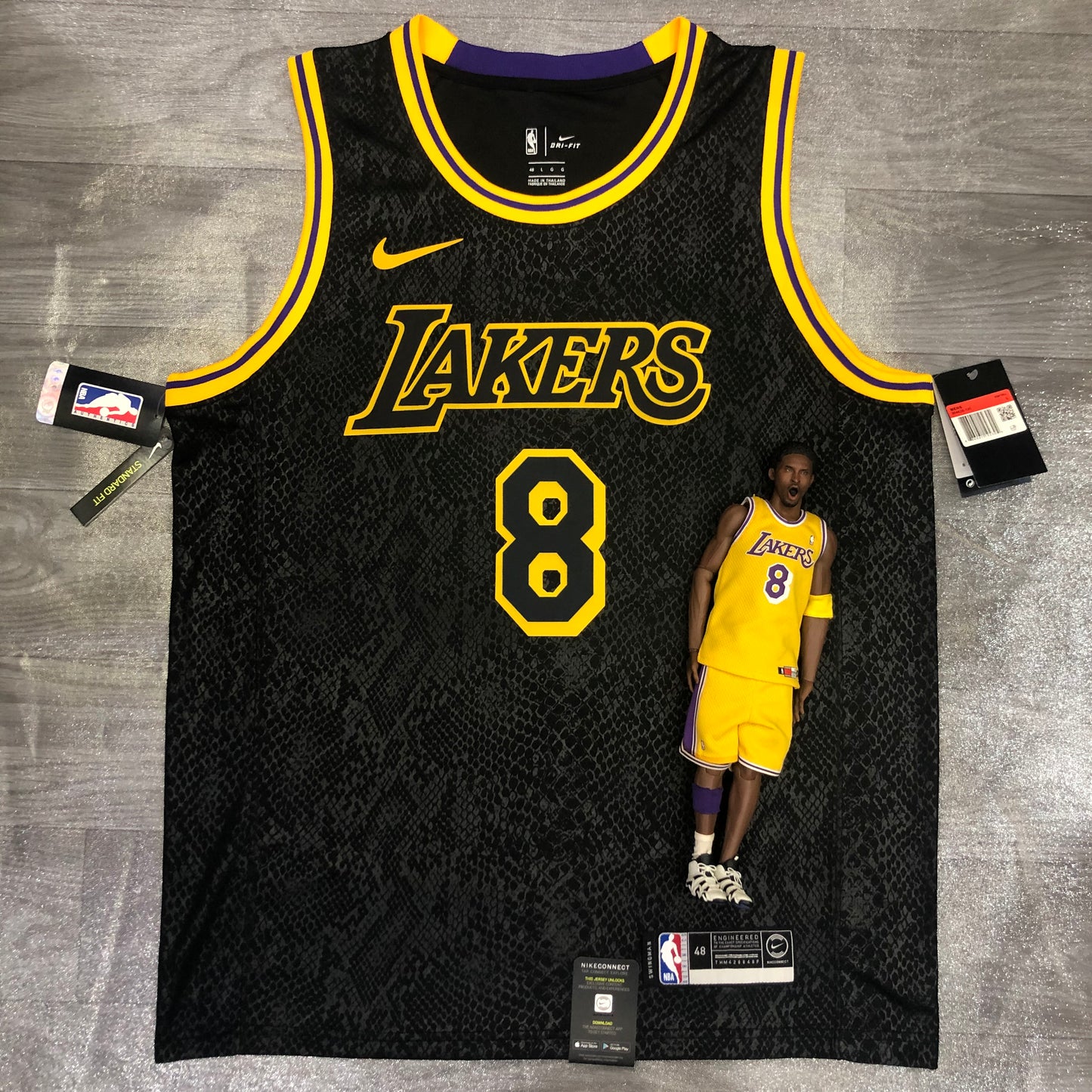 Los Angeles Lakers Kobe Bryant ‘Black Mamba’ Nike NBA Swingman Jersey