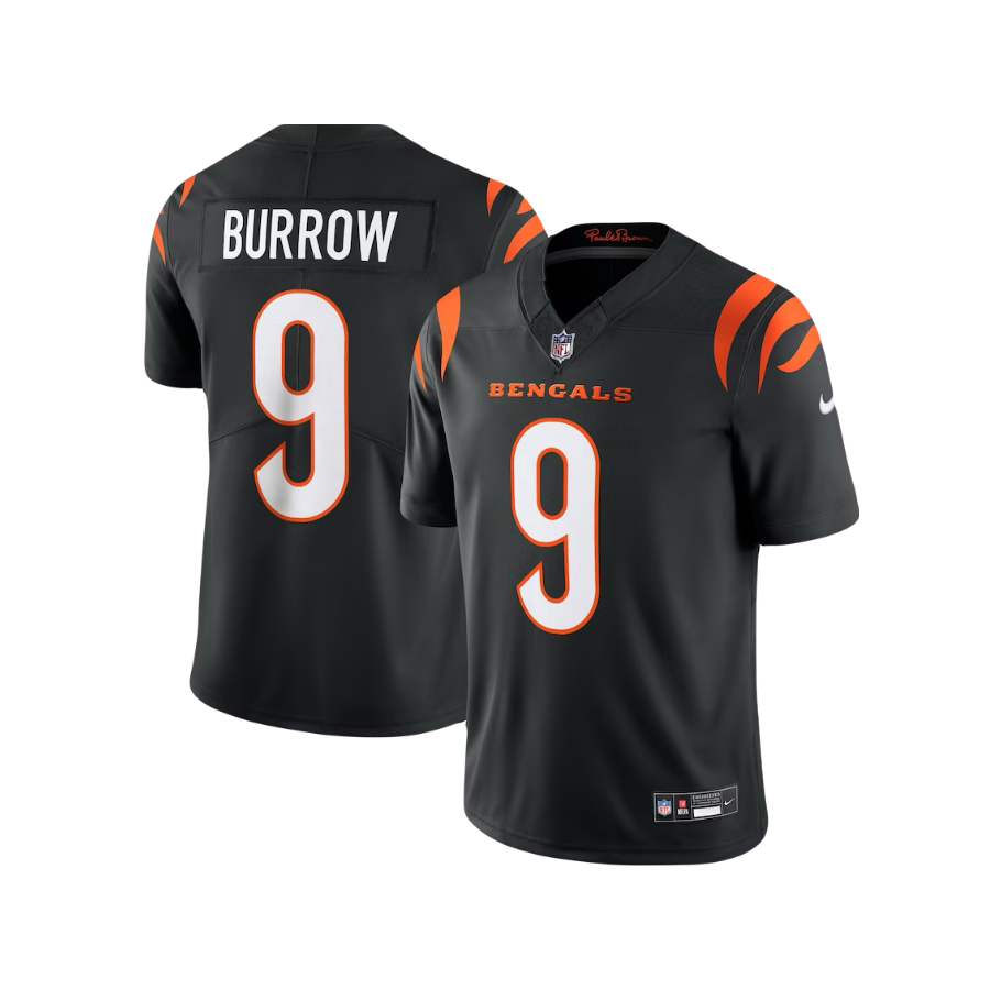 Cincinnati Bengals Joe Burrow NFL F.U.S.E Style Nike Vapor Limited Black Alternate Jersey
