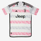 Leonardo Bonucci Juventus Away 2023/24 Soccer Season On-Field Authentic Adidas Fan Version Jersey - White & Pink