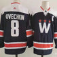 Alexander Ovechkin 2023/24 Washington Capitals NHL Navy Alternate Premier Player Jersey