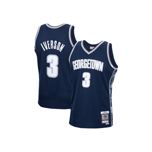 Georgetown Hoyas Allen Iverson 1995-96 NCAA Mitchell & Ness Campus Legend College Basketball Jersey - Navy