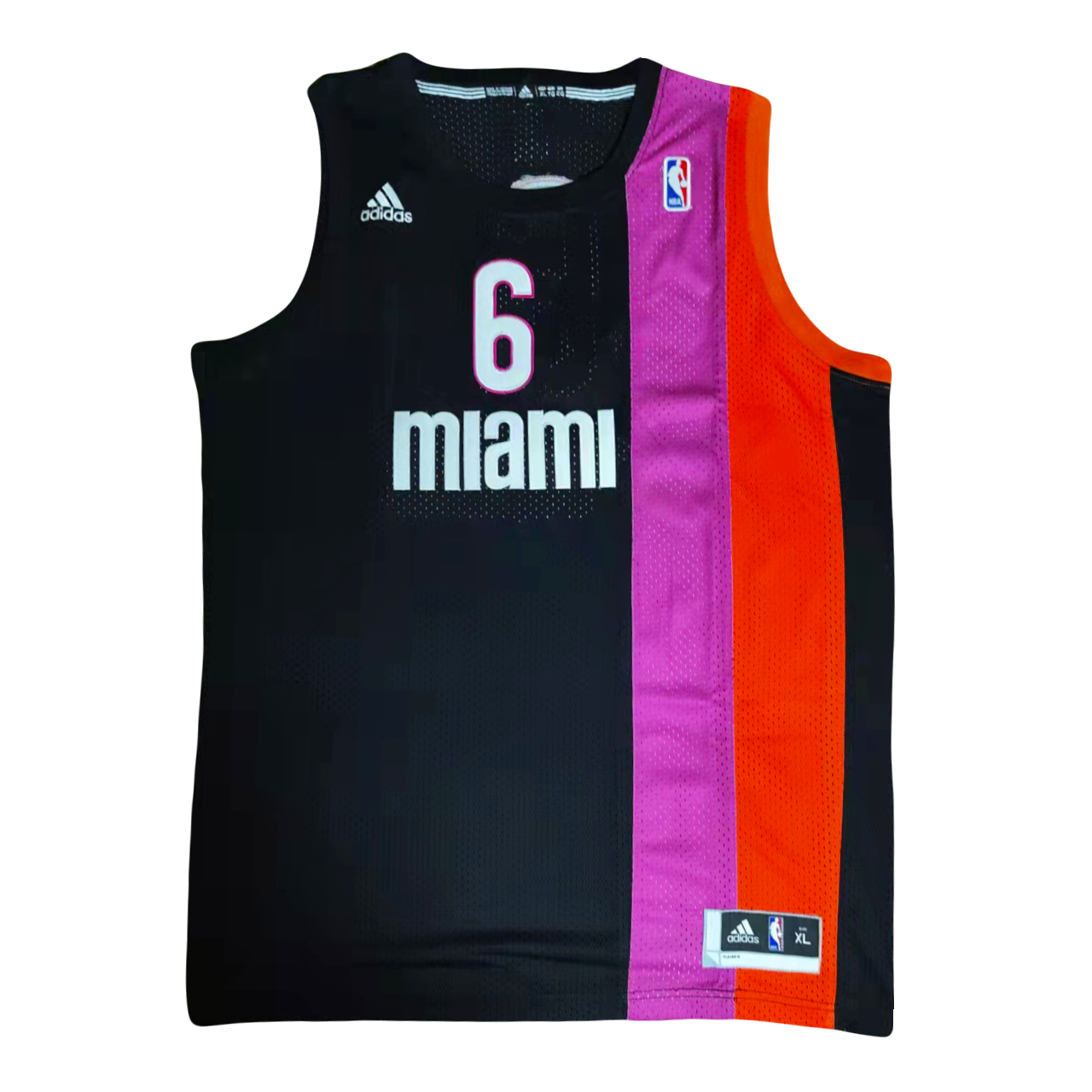 Lebron James Miami Heat 2011/12 ‘Miami Vice’ Iconic Classic NBA Swingman Jersey - Black