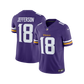 Justin Jefferson Minnesota Vikings NFL F.US.E Style Stitched Nike Vapor Limited Home Jersey - Purple