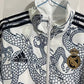 Real Madrid Soccer Adidas Revers-able Windbreaker Jacket - White Dragon