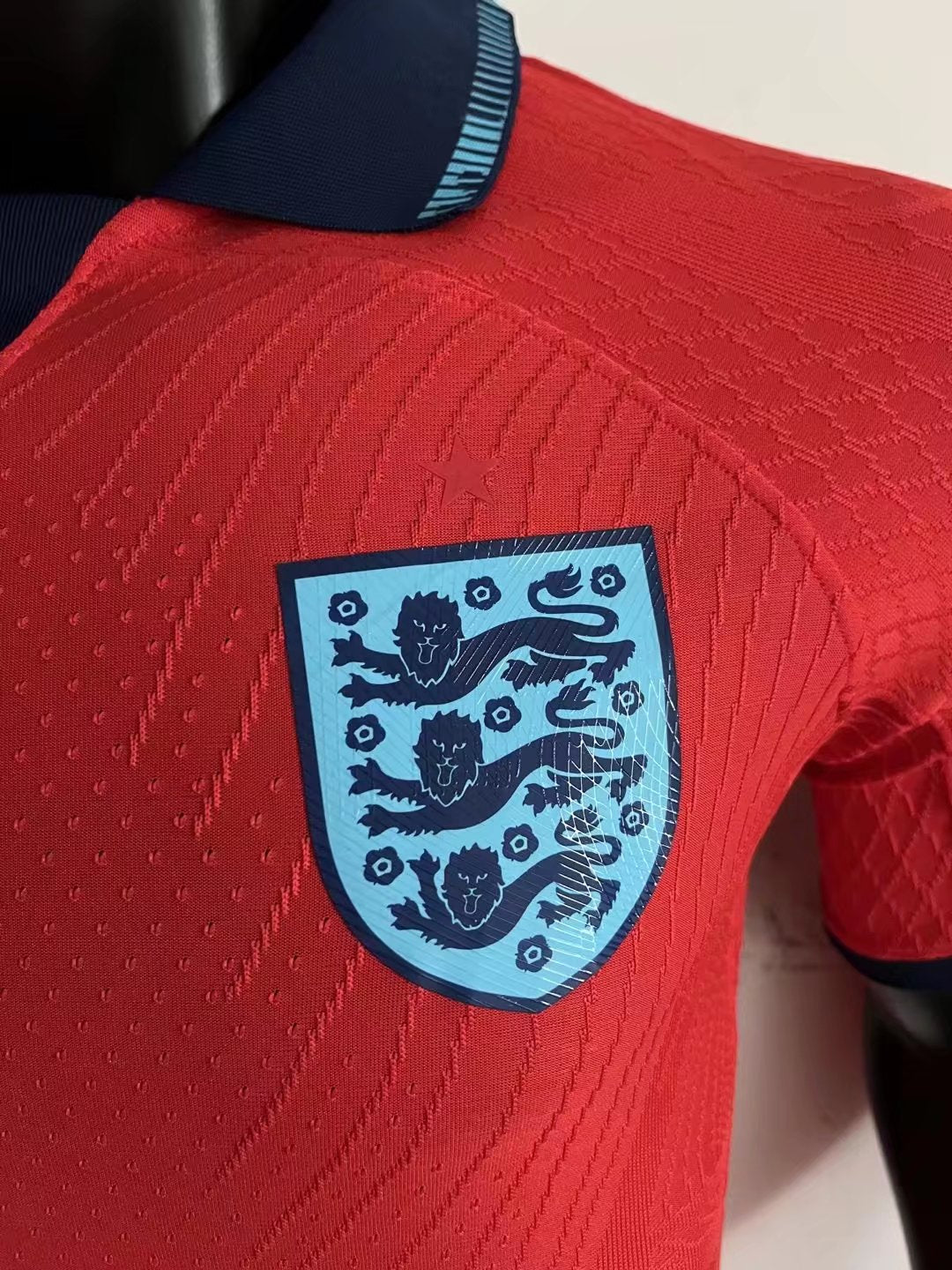 Bukayo Saka England National Team 2022/23 Away Authentic Nike On-Field Player Version Soccer Jersey - Red