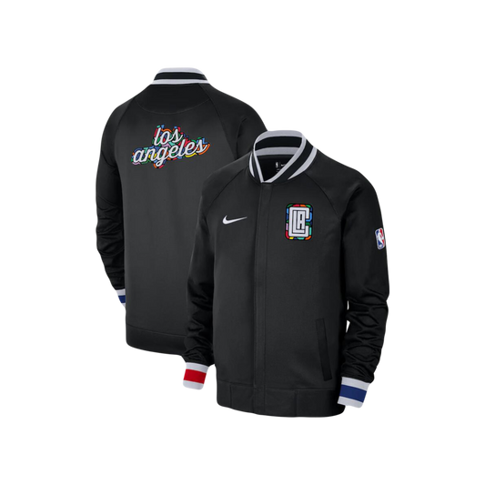 Los Angeles Clippers Nike 2022/23 NBA City Edition Showtime Thermaflex Full-Zip Bomber Jacket