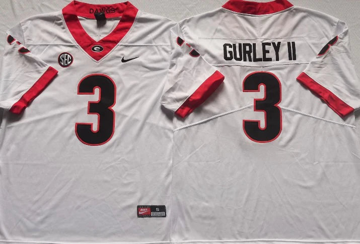 Georgia Bulldogs Todd Gurley Nike NCAA Campus Legends College Football White Jersey