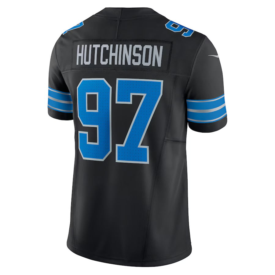 Aidan Hutchinson Detroit Lions 2024/25 New NFL F.U.S.E. Style Alternate Nike Vapor Limited Jersey - Black