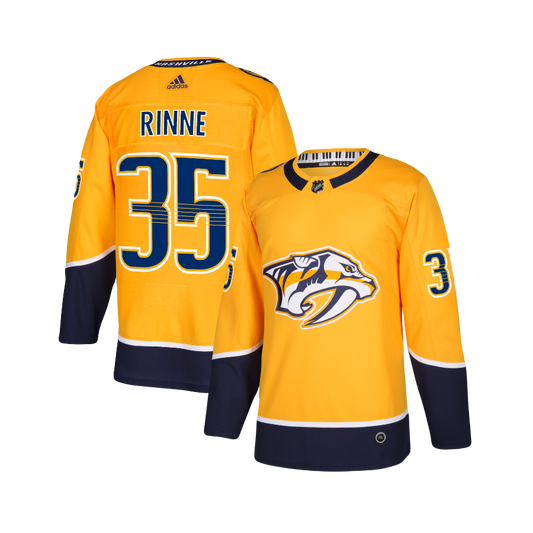 Pekka Rinne Nashville Predators Authentic Adidas NHL Premier Player Home Jersey - Gold