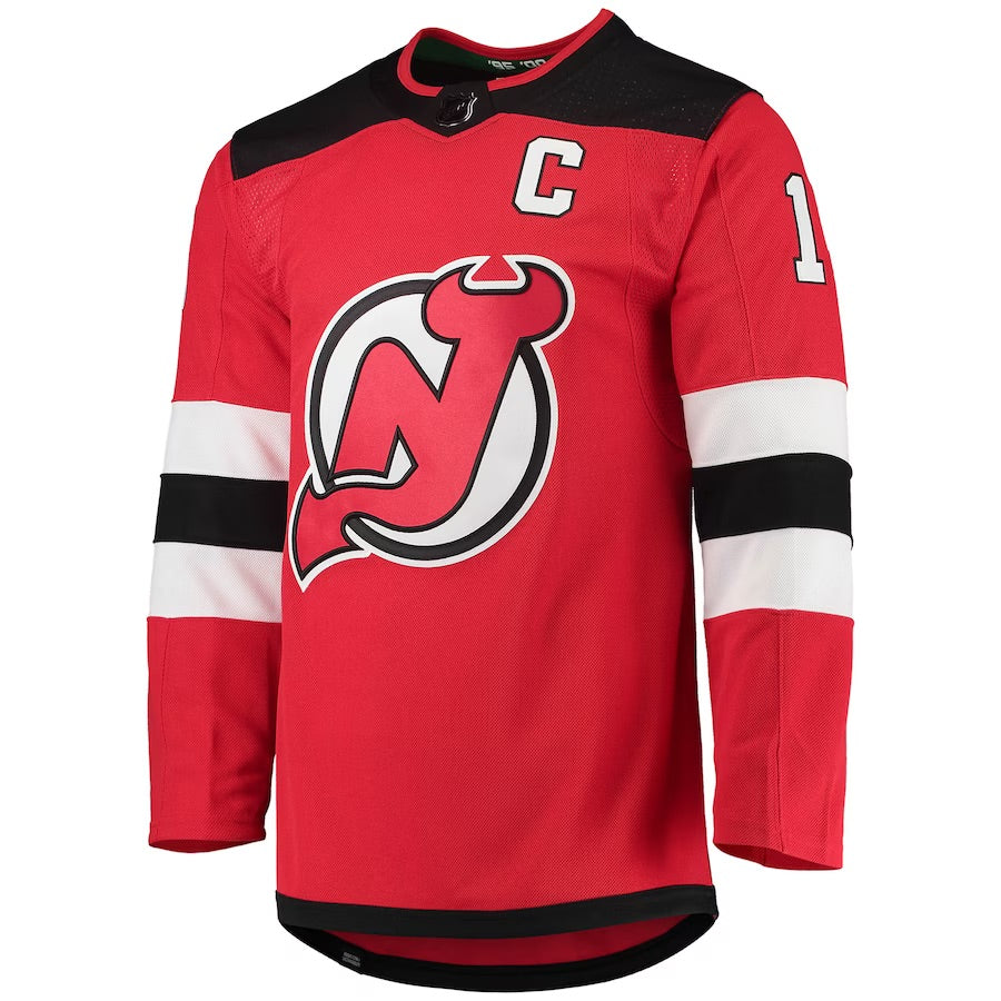 New Jersey Devils Nico Hischier Adidas NHL Breakaway Red Home Player Jersey