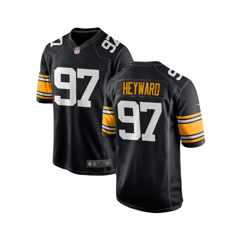 Cam Heyward Pittsburgh Steelers Nike Vapor F.U.S.E Style NFL Throwback Classic ‘Block Numbers’ Jersey