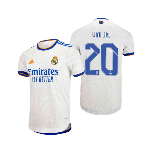 Vinicius Junior Real Madrid 2021/22 Adidas Authentic On-Field Player Version Home Jersey - White