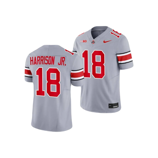 Ohio State Buckeyes Marvin Harrison Jr. Alternate Grey Nike NCAA College Football Jersey