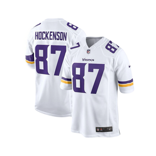 Minnesota Vikings T.J Hockenson NFL F.U.S.E Style White Nike Vapor Limited Away Player Jersey