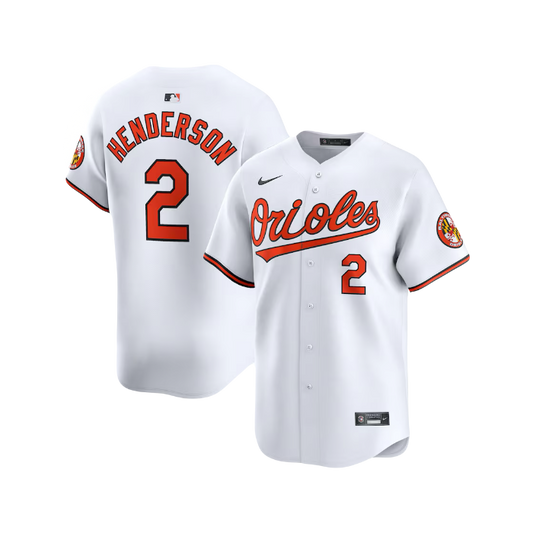 Baltimore Orioles Gunnar Henderson MLB Official Nike Home Jersey - White