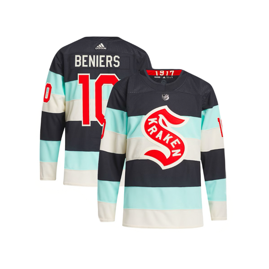 Seattle Krakken Matty Beniers Adidas 2024 NHL Winter Classic Breakaway Player Jersey