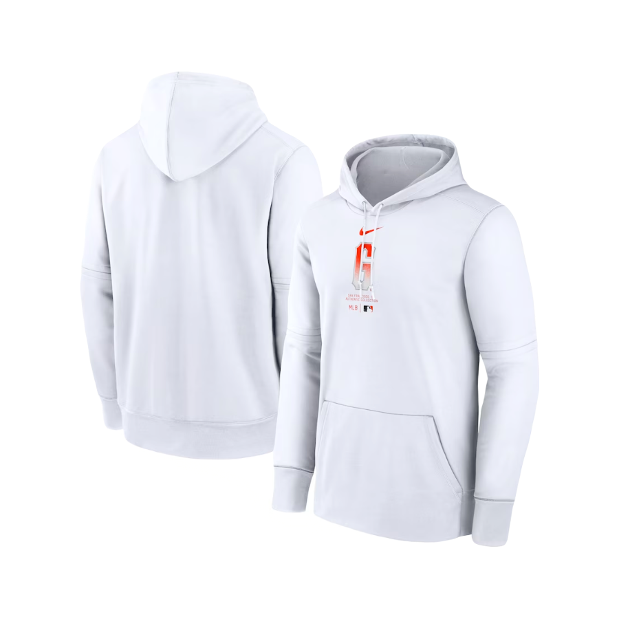 San Francisco Giants MLB City Connect Nike Therma Performance Pullover Hoodie - White