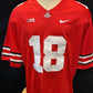 Marvin Harrison Jr. Ohio State Buckeyes Nike NCAA Campus Legends College Football Jersey - Home Red/White Away
