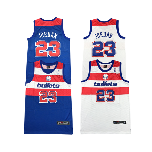 Washington ‘Wizards’ Bullets Michael Jordan Final Game Nike Classic Edition NBA Swingman Jersey