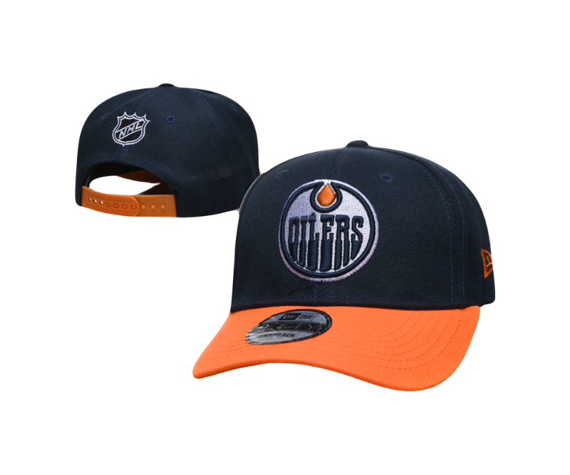Edmonton Oilers NHL New Era Baseball Dad Hat - Navy/Orange