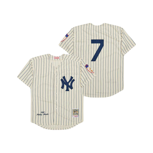 New York Yankees Mickey Mantle 1951 Iconic Mitchell & Ness Cooperstown Classic MLB Jersey