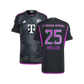 Thomas Müller Bayern Munich Soccer 2024/25 Alternate Adidas Away Player Jersey - Black Pink