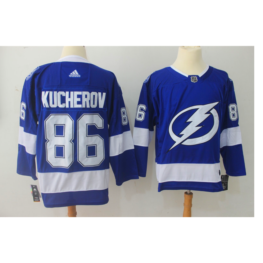 Tampa Bay Lightning Nikita Kucherov NHL Adidas Home Blue Breakaway Player Jersey