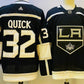 Los Angeles Kings Jonathan Quick NHL Adidas Black Home Premier Player Jersey