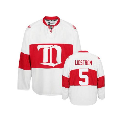 Detroit Red Wings Nicklas Lidstrom NHL Legends 2009 Winter Classic White Premier Player Jersey