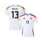 Thomas Müller Germany National Soccer Team 2024/25 Adidas Player Home Jersey - White
