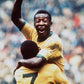Pelé Brazil National Team Season 1970 World Cup Classic Iconic Retro Soccer Jersey - Yellow