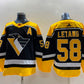 Pittsburgh Penguins Kris Letang 2022 Black Reverse Retro 2.0 Adidas NHL Breakaway Jersey
