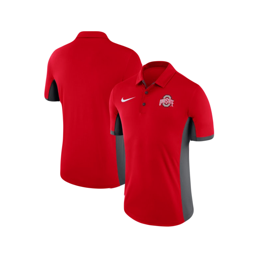 Ohio State Buckeyes Red NCAA Nike Athletic Polo Golf Shirt