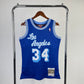 Los Angeles Lakers Shaquille O'Neal Mitchell & Ness NBA Mens Hardwood Classic 1996-97 Swingman Blue Jersey