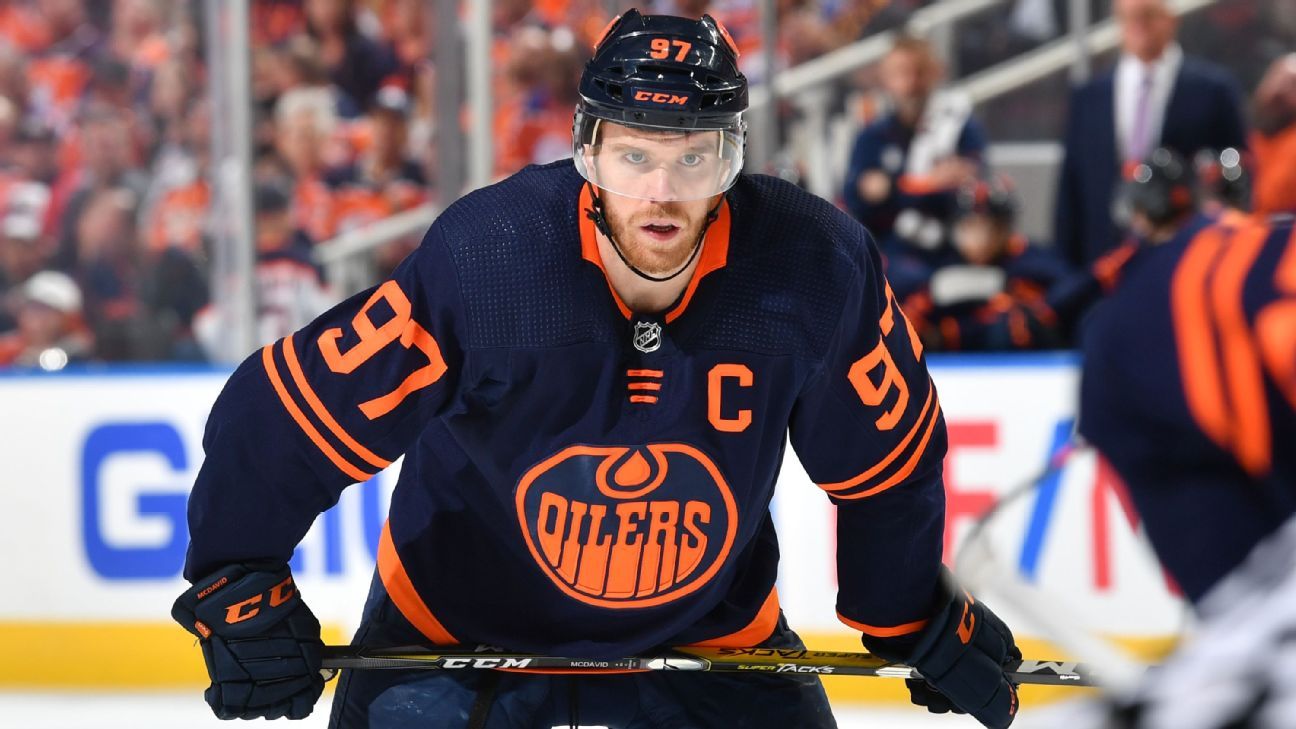 Connor Mcdavid Edmonton Oilers NHL Captain Patch Authentic Adidas Alternate Premier Player Jersey - Navy & Orange