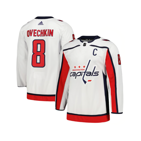 Alex Ovechkin Washington Capitals 2023/24 White Away Adidas NHL Premier Player Jersey