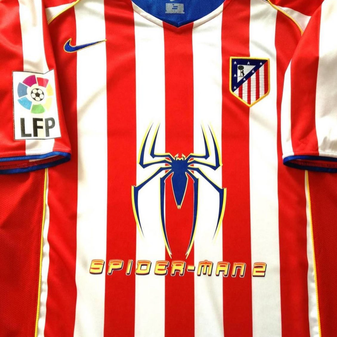 Atletico Madrid Ferran Torres 2004-05 ‘Spider-Man’ Authentic Iconic Retro Classic On-Field Player Version Home Jersey - Red
