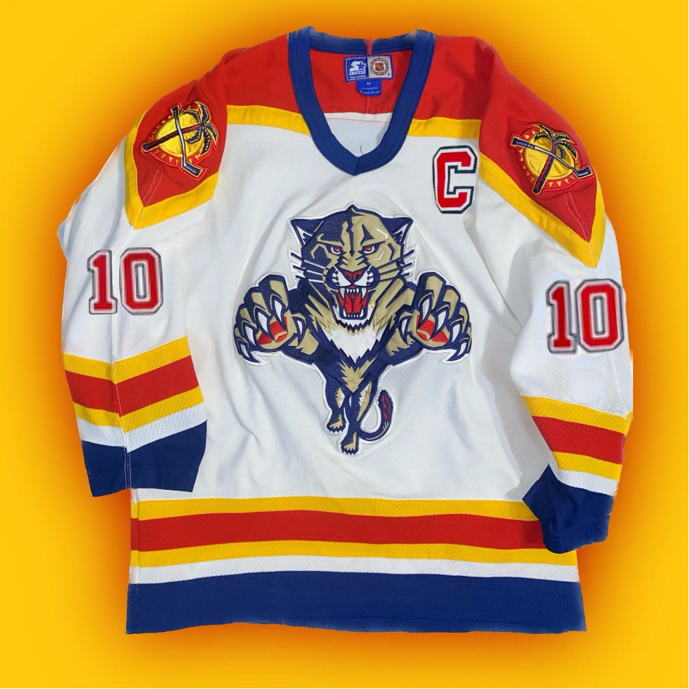 Florida Panthers Pavel Bure NHL 1999-2003 Throwback Retro Road Classic Iconic Premier Player Jersey - White