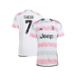 Federico Chiesa Juventus Away 2023/24 Soccer Season On-Field Authentic Adidas Player Version Jersey - White & Pink