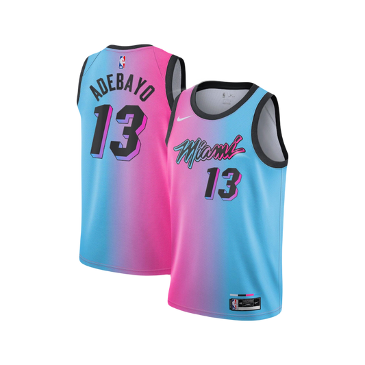 Miami Heat Bam Adebayo 2021 Nike ‘Miami Vice’ City Edition NBA Swingman Jersey