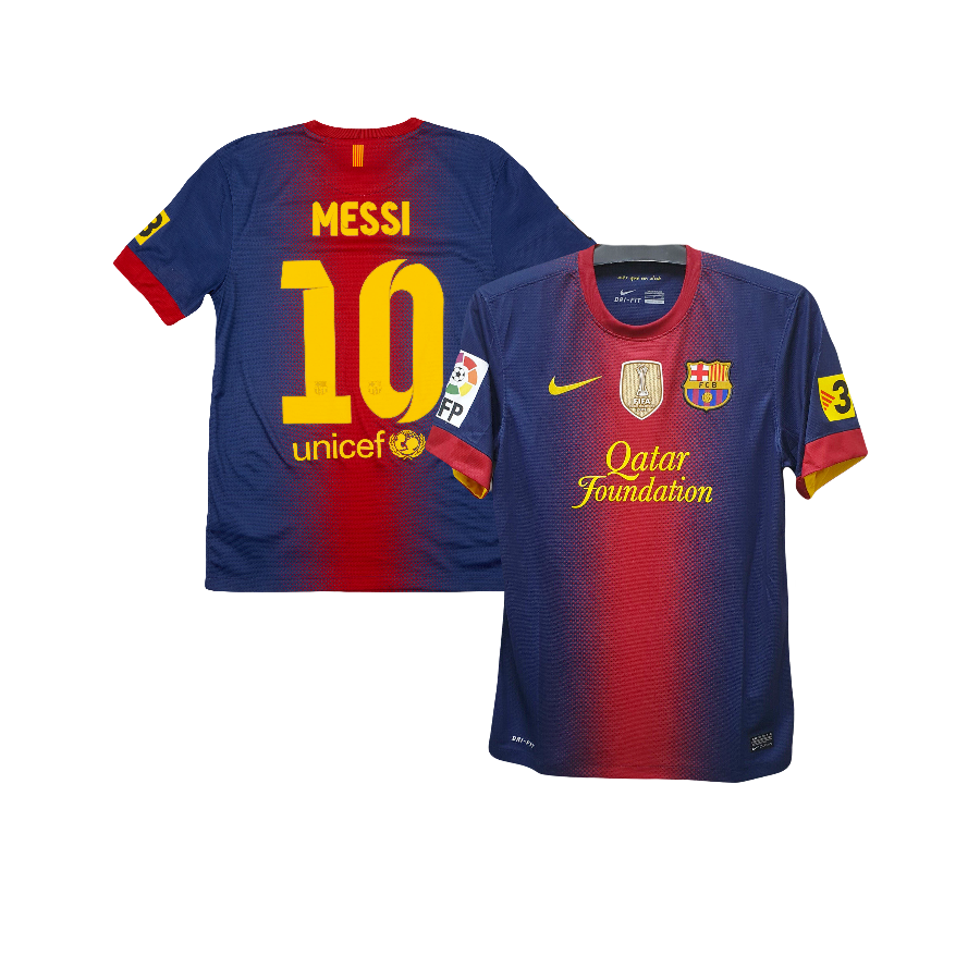 Lionel Messi FC Barcelona Nike 2012/13 UEFA Champions League Authentic Home Jersey - Blue & Red